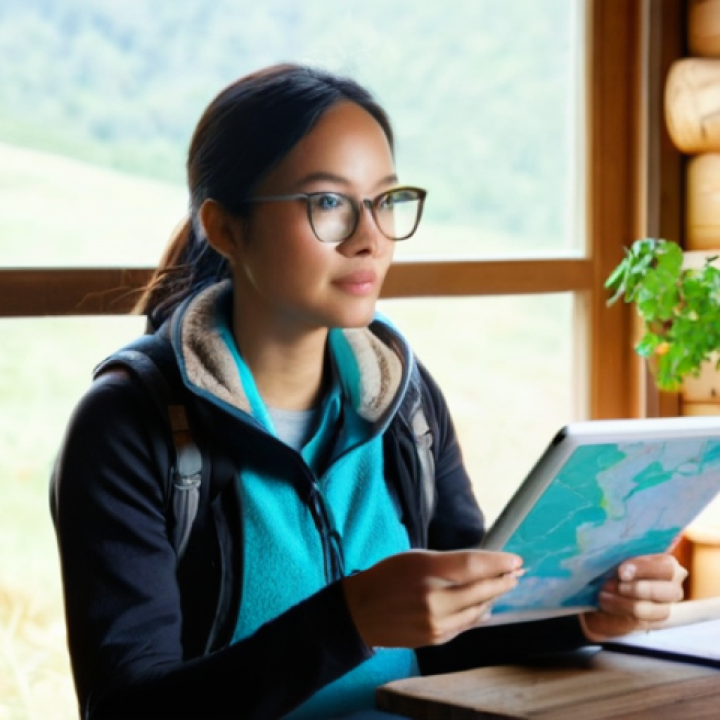 농촌관광지도사로서의 일상 기록 - **Prompt 1: Morning Planning in a Rural Guesthouse**
    An ultra-realistic image of a rural tourism...