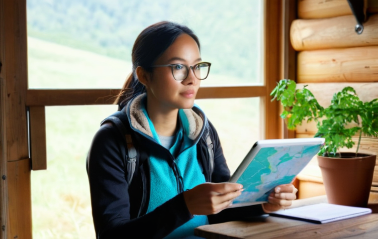 농촌관광지도사로서의 일상 기록 - **Prompt 1: Morning Planning in a Rural Guesthouse**
    An ultra-realistic image of a rural tourism...