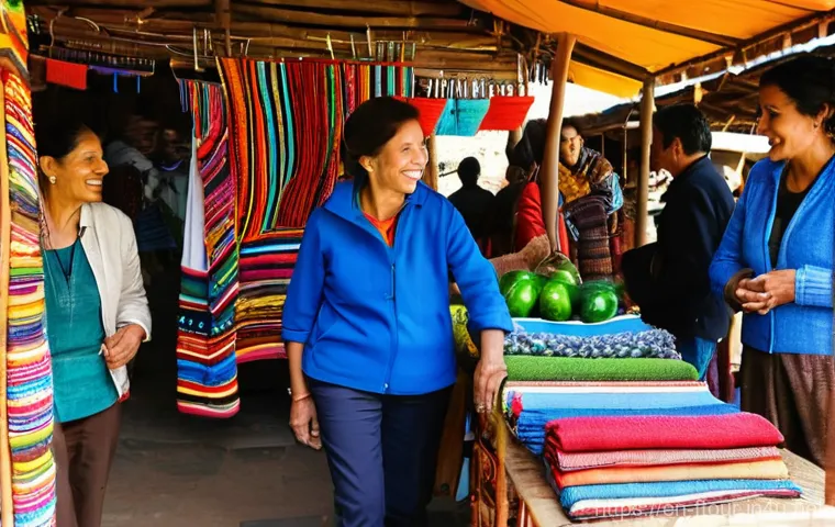 농촌관광지도사로서의 사회적 역할 - **Prompt:** A warm, inviting scene of a diverse group of travelers, aged 20s-60s, gathered around an...