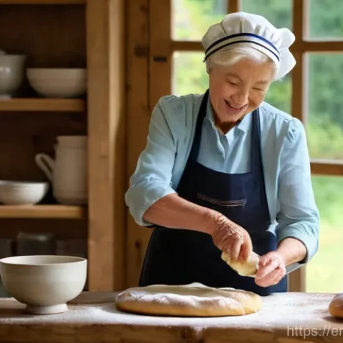 농촌관광지도사 직업 전망 - "The Baker's Wisdom: A Cotswolds Culinary Journey"**

"A heartwarming indoor scene depicting an elde...